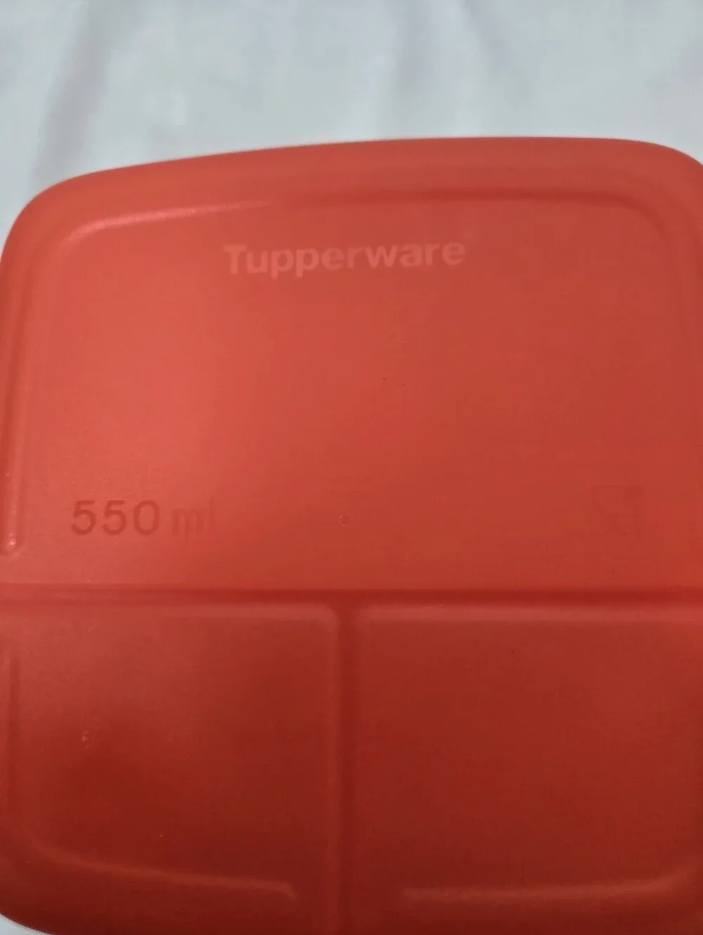 Tupperware Lunch It Divided Bento Lunch Box Square Set Of 3, Pink Orange Coral